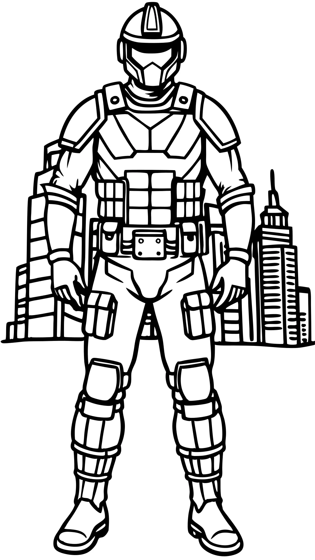 swat coloring page